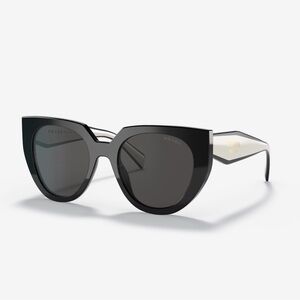 Prada Glossy Black Cat-Eye Sunglasses